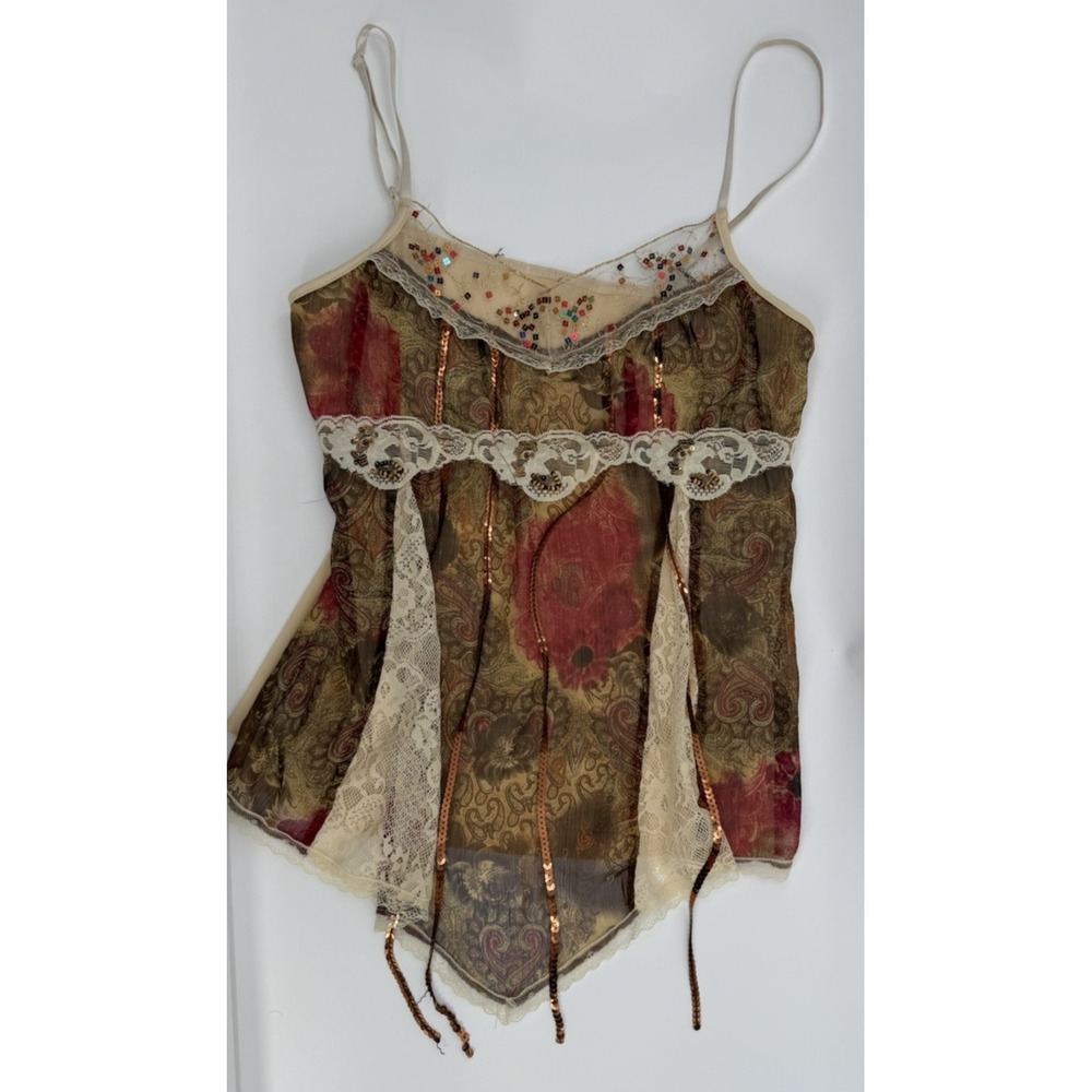 Anne Klein Women's Spaghetti Strap Summer Camisole Top Size XL **See Notes - Picture 5 of 8